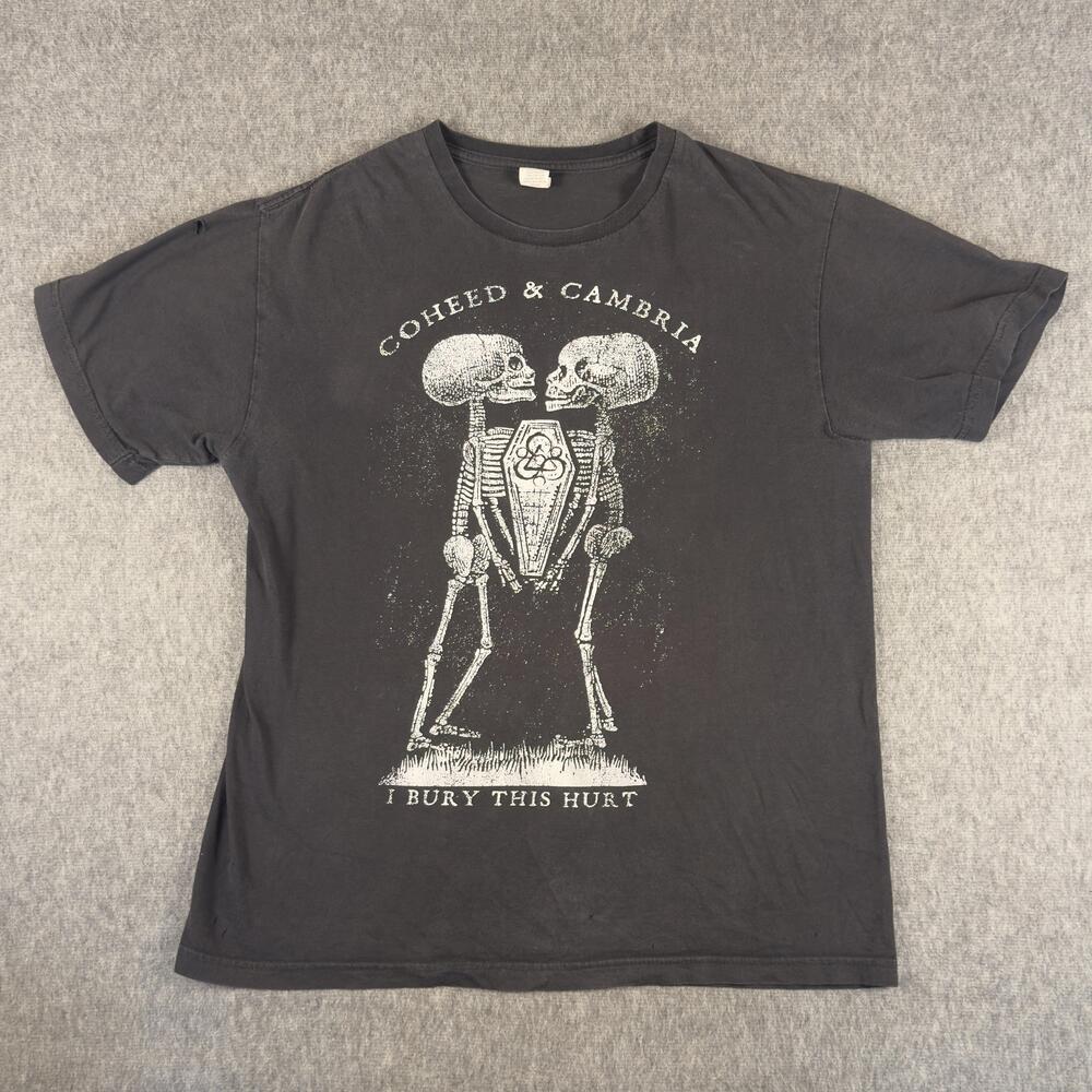 Coheed & Cambria Shirt Mens Medium Black I Bury This Hurt Skeleton Band Tee